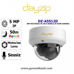 Dayzip DZ-A5512D 5mp Gece Renkli ve Motorize Ip Dome Kamera